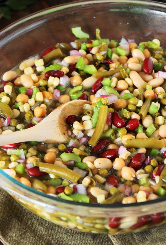 Marinated ManyBean Salad The Kitchen is My Playground