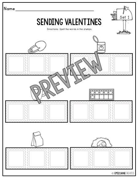 Emily Jane Creates: FEBRUARY NO PREP KINDERGARTEN PACKET-OVER 100 PAGES!
