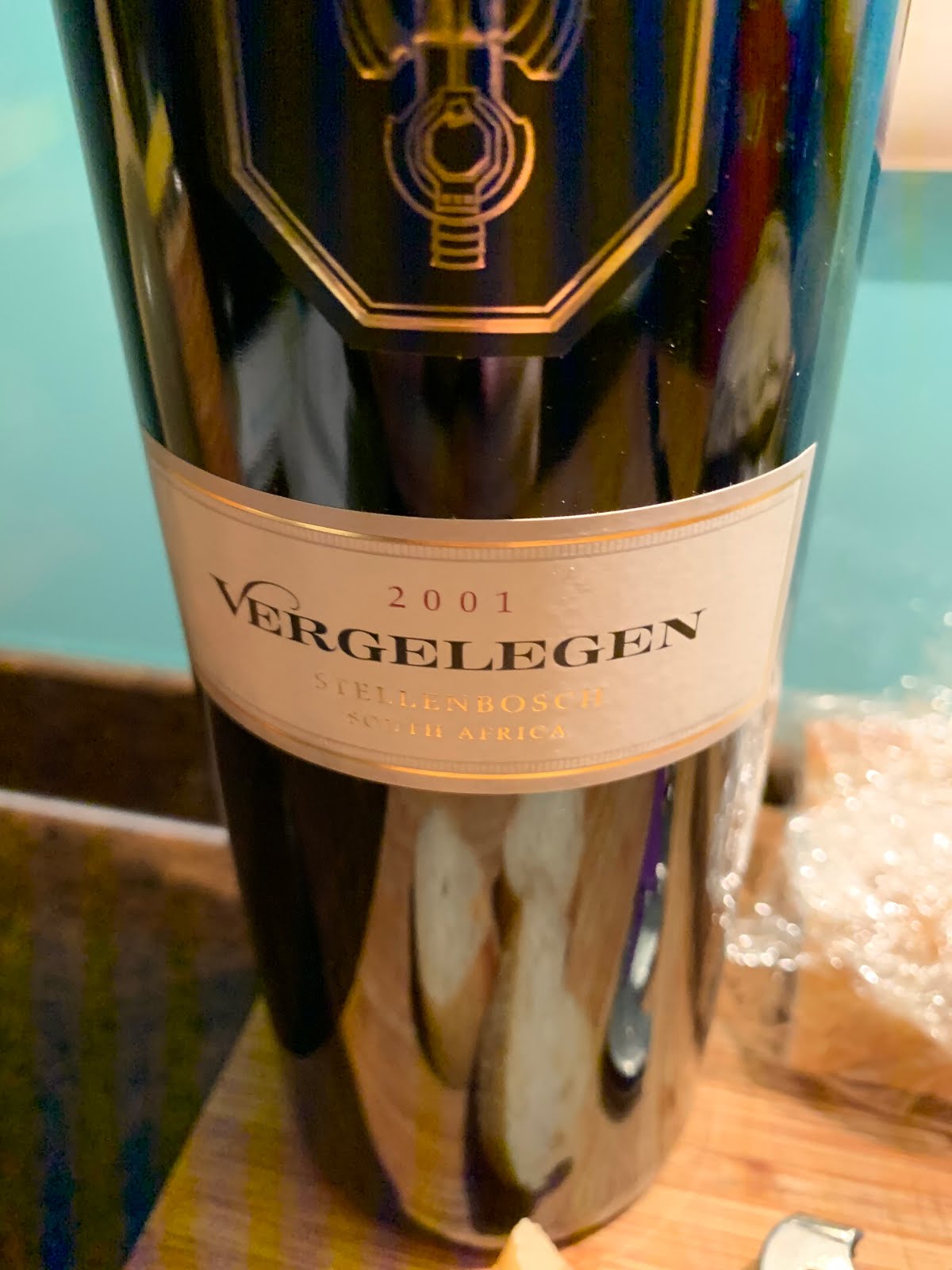 Gnaws Tesco's value wine