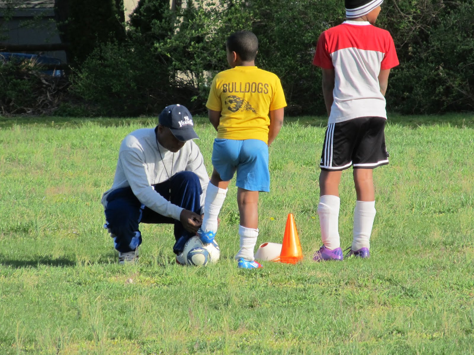 playing soccer without cleats