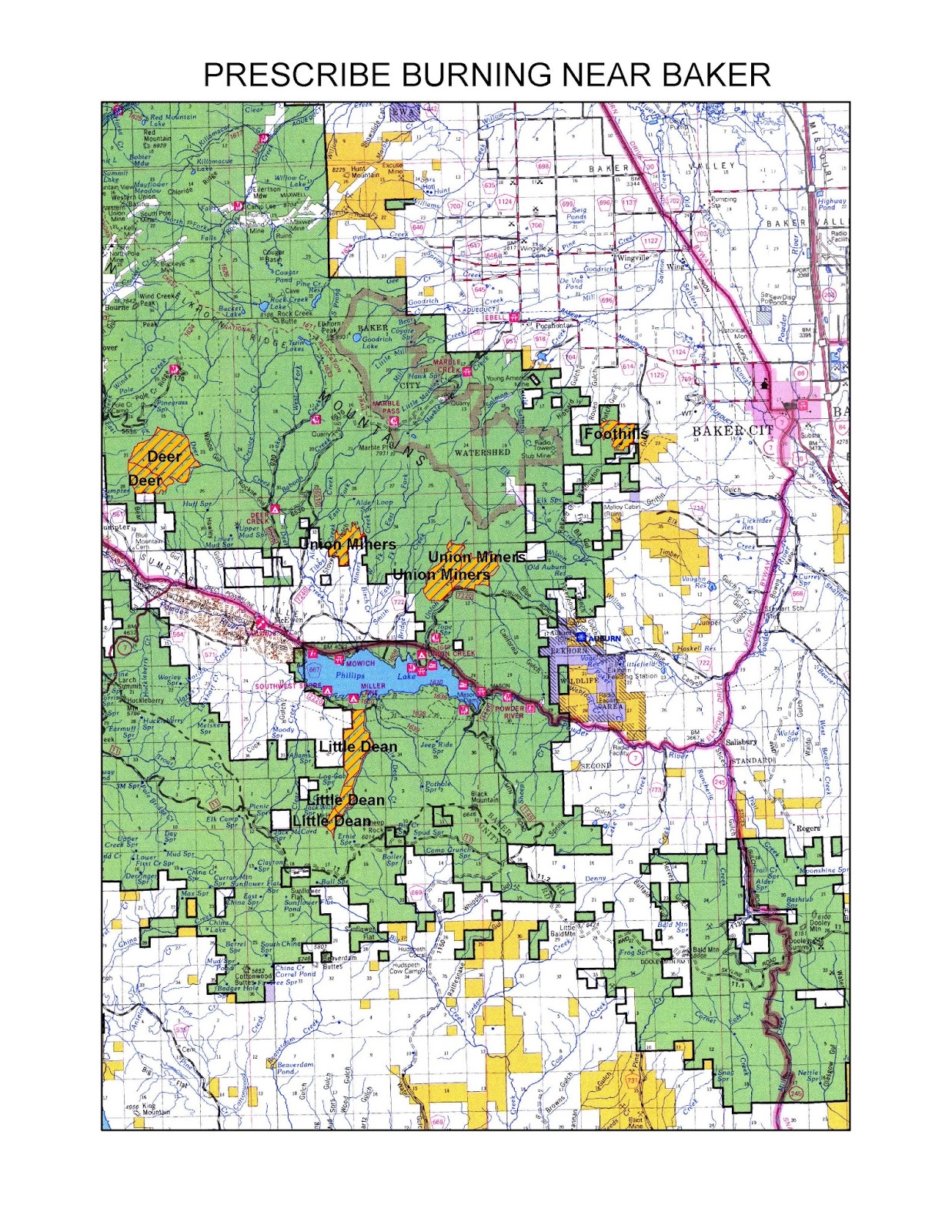 Wallowa Whitman National Forest Map 2017 Proposed Prescribed Burning Maps For The Wallowa-Whitman National  Forest