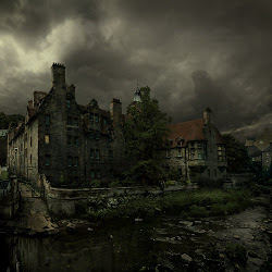 town village dark alcove scary abandoned fantasy spooky places houses gothic haunted deviantart dean creepy ghost horror castle night light
