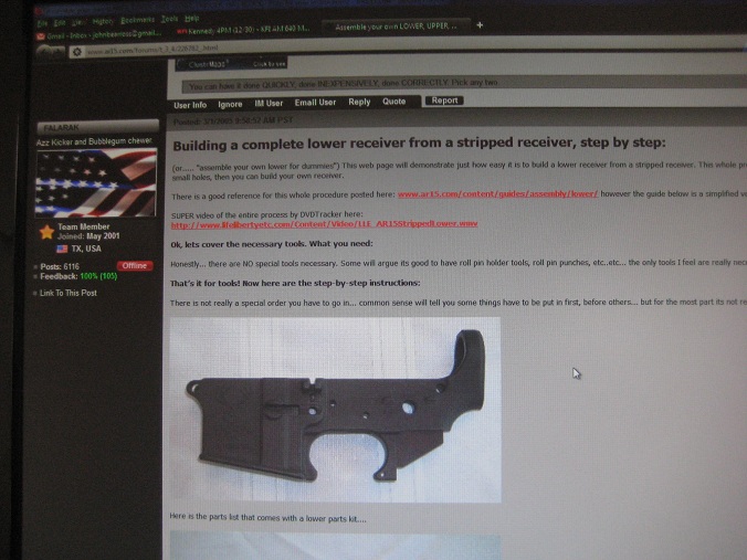 Putting Together An AR-15 Rifle, Part 2
