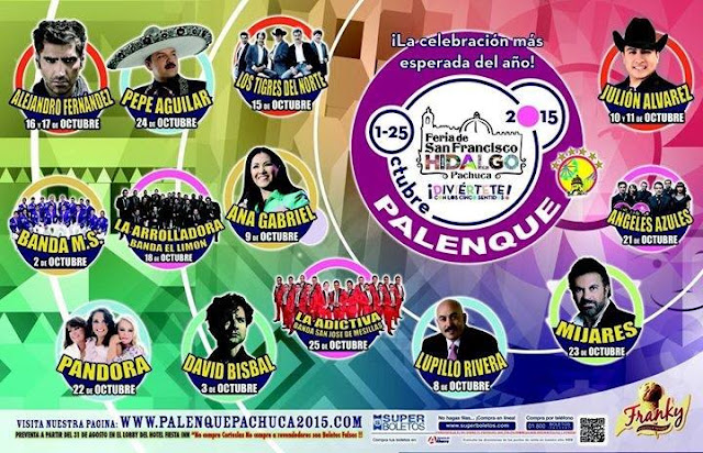 artistas palenque feria pachuca 2015