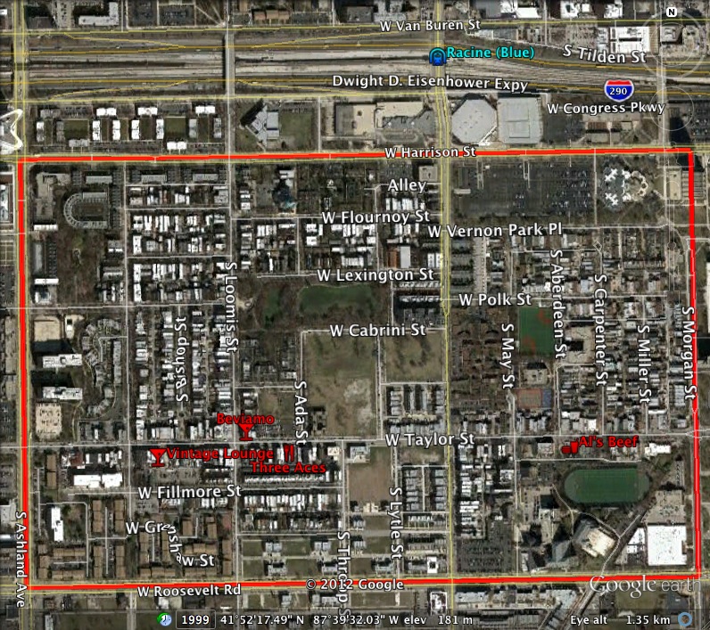 Little Italy In Chicago Map United - Little Italy