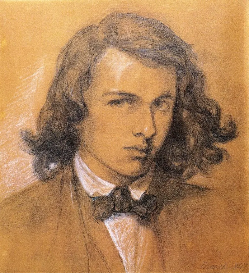 Dante Gabriel Rossetti 1828-1882 | British Pre-Raphaelite painter | Self Portrait