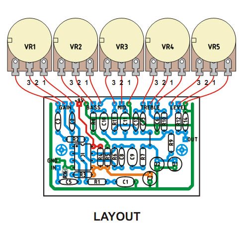 Ide Pcb Efek Gitar Skema Pcb