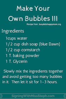 Third version of a bubble recipe