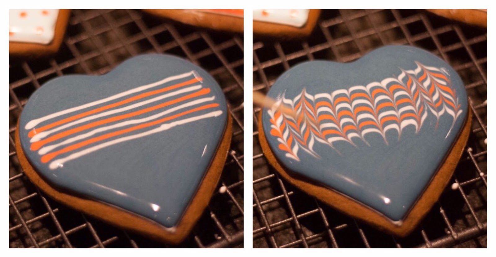 A Spoonful of Sugar: Aqua faba royal icing on cookies