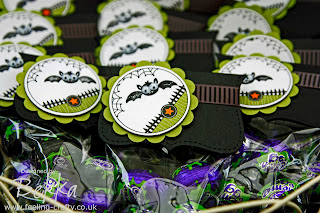 Cute Batty Halloween Treats by Bekka - buy everything you need to make this project (except the Chocolate!) at www.feeling-crafty.co.uk