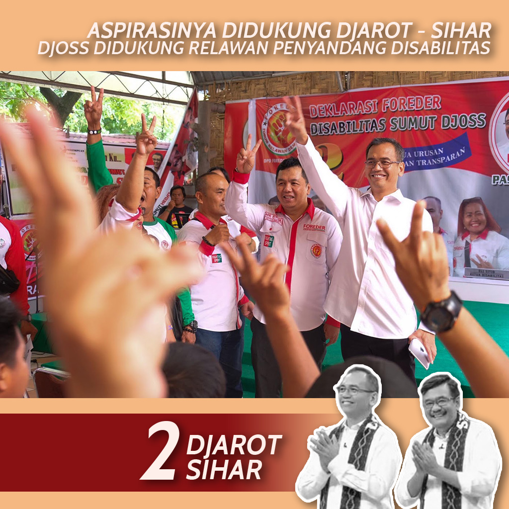 Forum Relawan Demokrasi Disabilitas deklarasi dukungan kepada paslon Djarot-Sihar