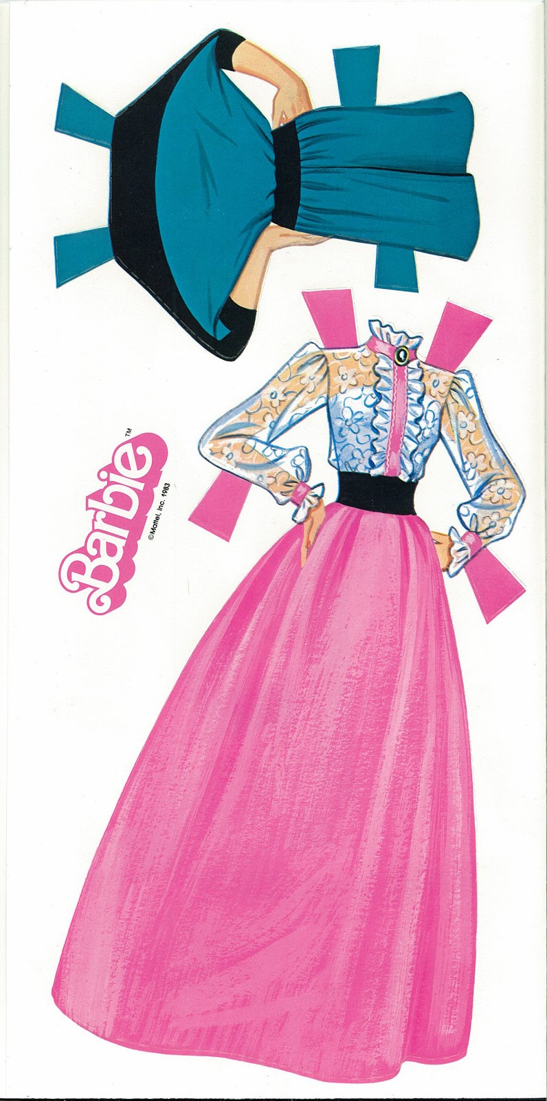 Miss Missy Paper Dolls Barbie Box Set