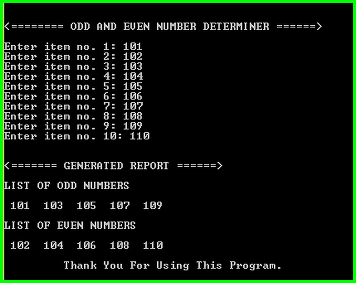 Free Programming Source Codes and Computer Programming Tutorials: Odd ...