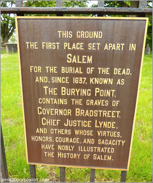 Salem: Old Burial Point
