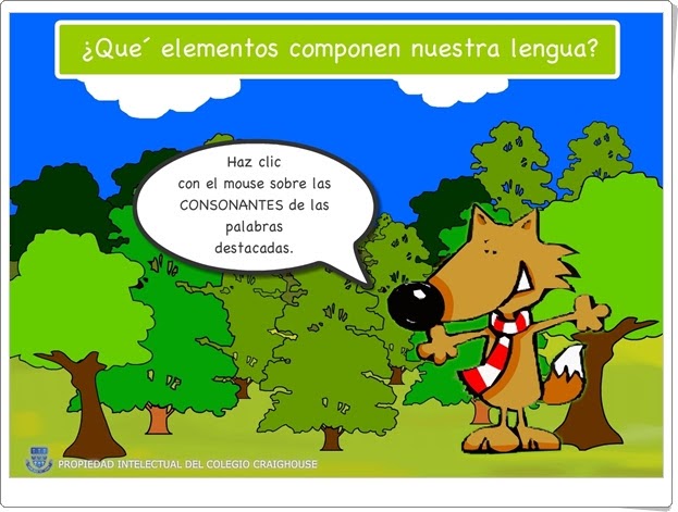 "Consonantes" (Actividad interactiva de Lengua Española de Primaria)