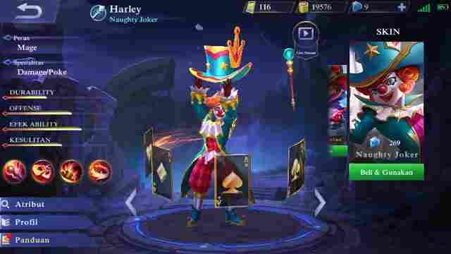 Siapa yang sering kesal apabila bertemu dengan jagoan yang satu ini Gear Hero Harley Mobile Legend Terkuat dan Terbaru