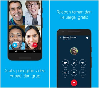 Aplikasi Android Video Call Terbaik dan Paling Ringan aplikasi video call skype