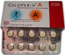 COLOVERIN A,MEBEVERINE,CHLORDIAZPEOXIDE,كولوفيرين أ,علاج القولون العصبى