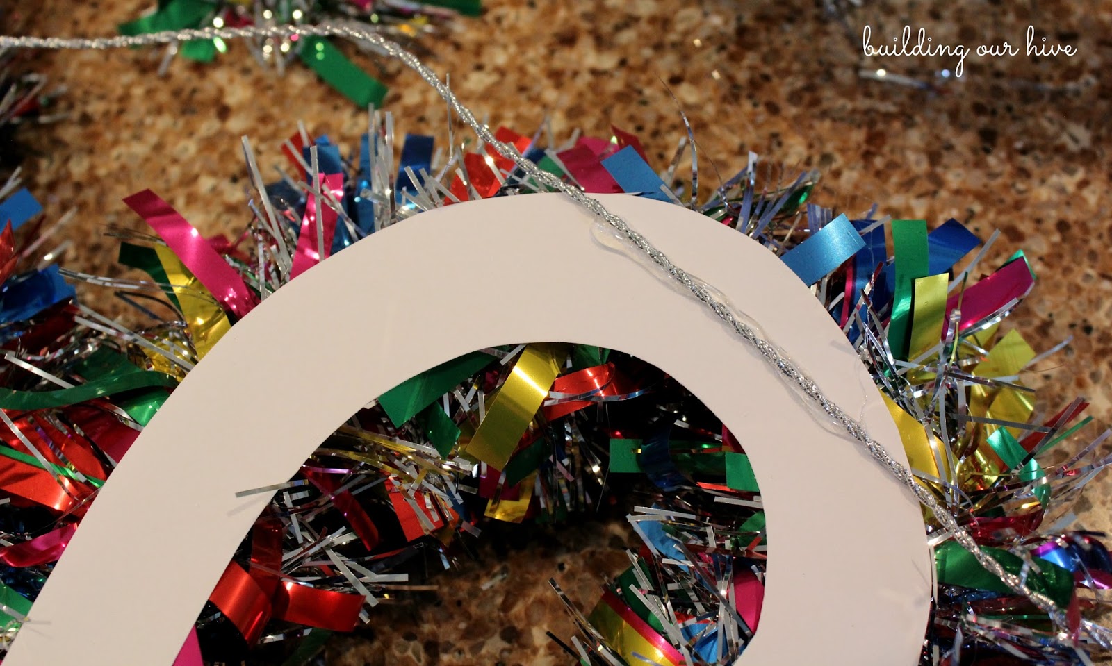 New Year Tinsel Banner and Toppers