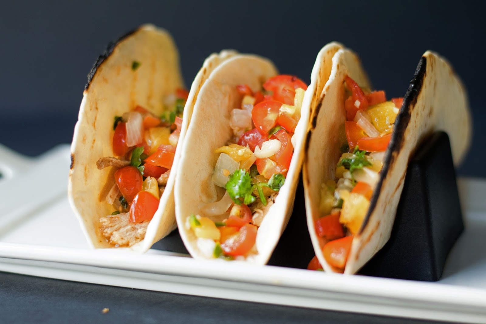 Crockpot Pork Tacos w/ Pineapple Salsa The Kitchen Wife
