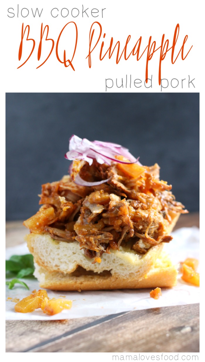 Barbecue Pineapple Pulled Pork - Slow Cooker Style