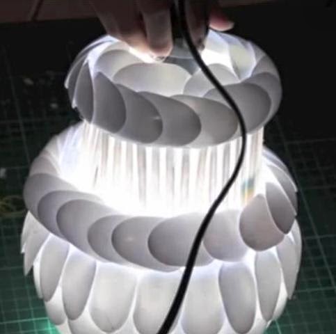 Cara Membuat  Lampu  Hias  Dengan Sendok  Bekas Artwork And 