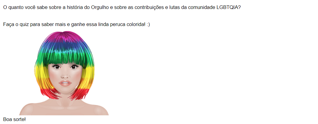 Truques Stardoll Hoje ♥: Quiz da História do Orgulho