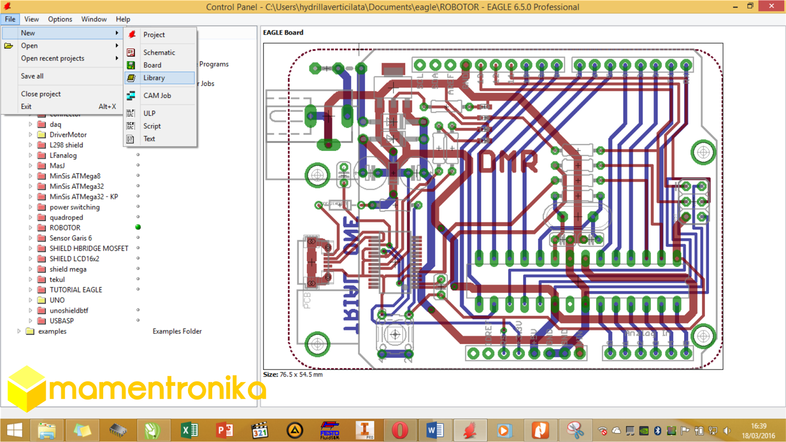 mamentronika Membuat Library EAGLE sendiri (PART 1)