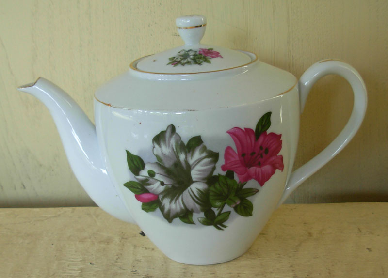 ORIENTAL Tea Set Keramik  Motif  Bunga  Kangkung Sold 