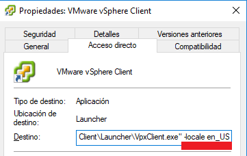 VMware: Cambiar idioma