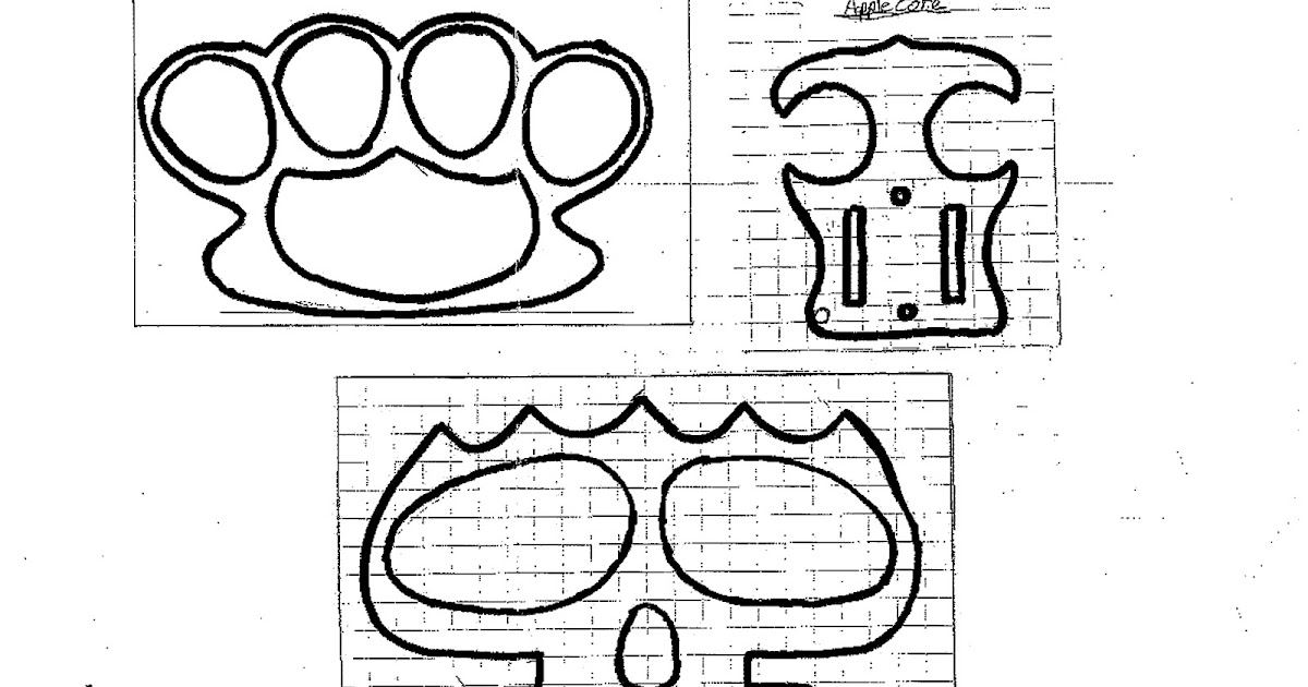 Musings of a Dreamer: Knuckle Duster Template Musings of a Dreamer: Knuckle Duster Template