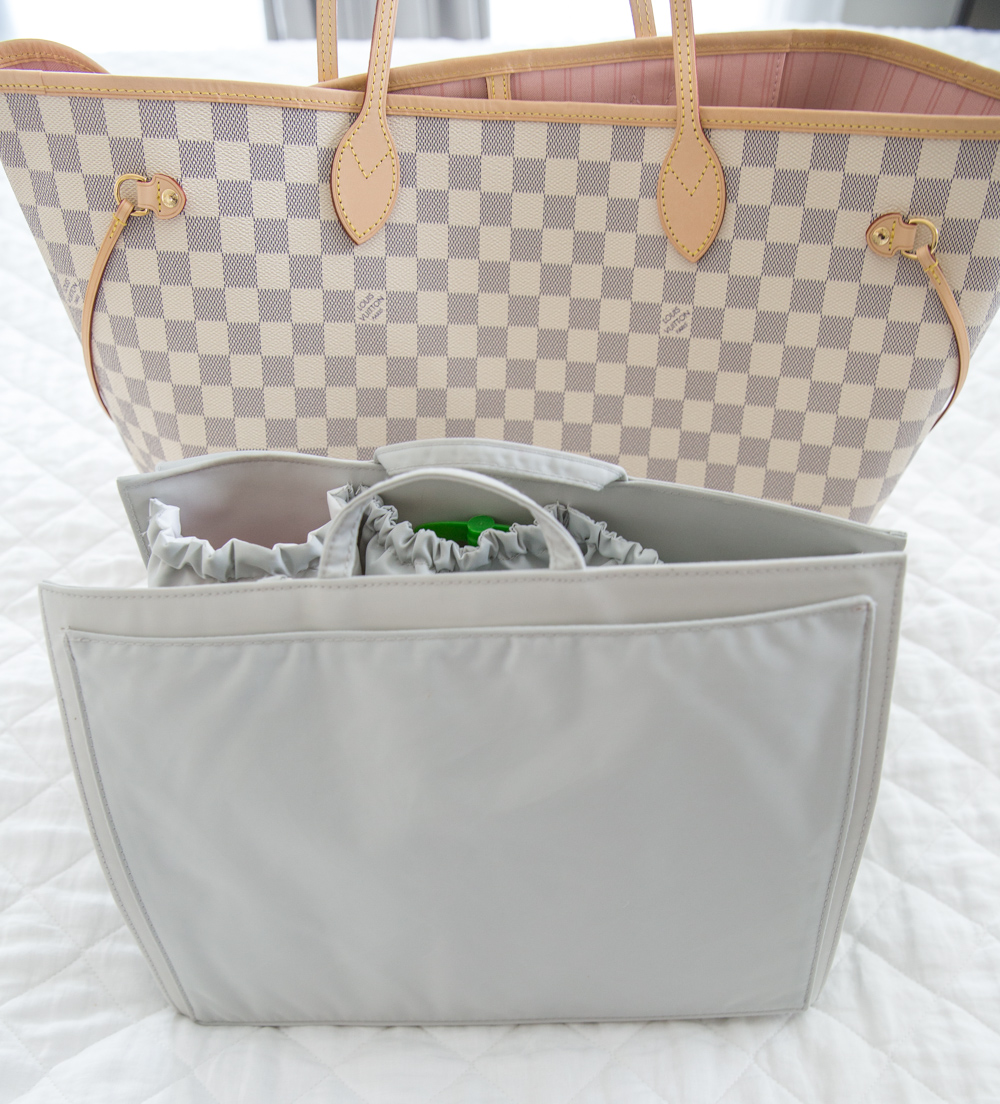 What's In My LOUIS VUITTON NEVERFULL Diaper Bag – Luxury Purse Review &  Essentials – My Jewish Mommy Life