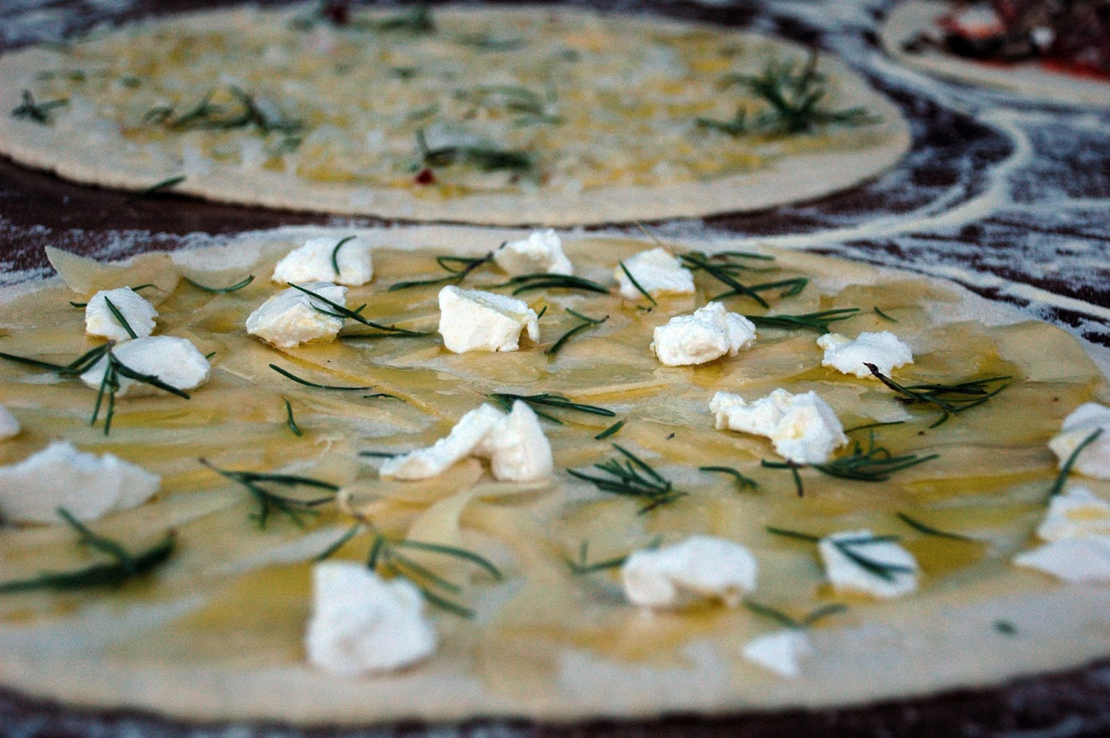 La Tavola Marche Video Recipe Pizza Bianco with Potatoes, Rosemary