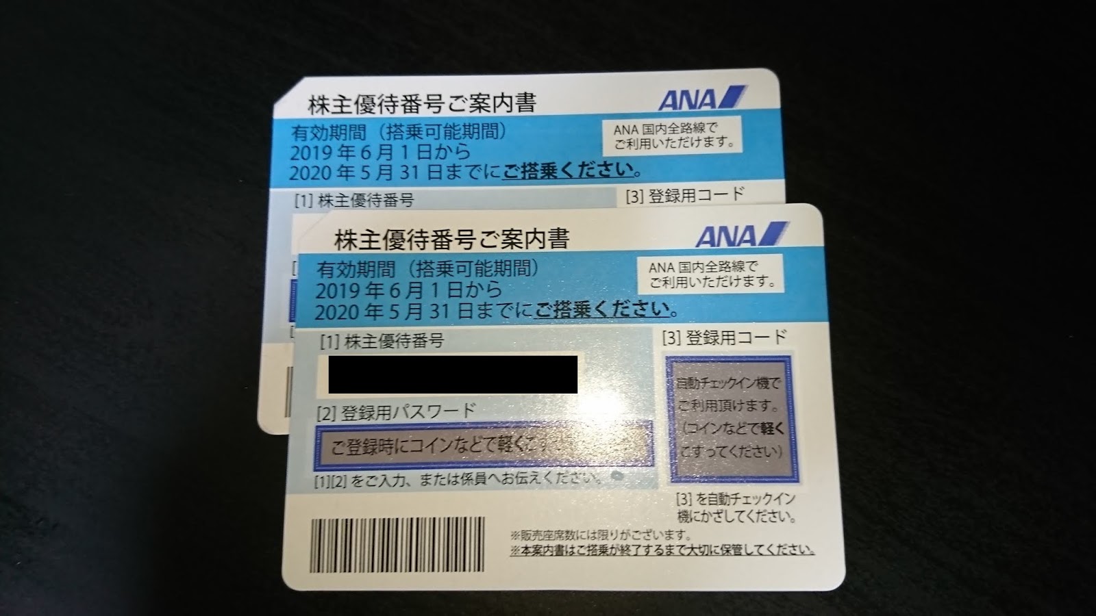 【株主優待】2019 ANA株主優待 ANA国内線搭乗優待券が届きました - 生活と株
