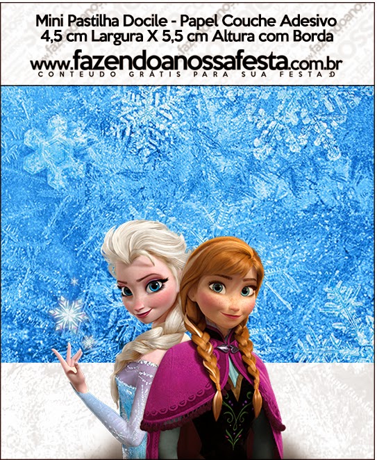 Frozen Nevando: Etiquetas para Candy Bar para Imprimir Gratis. Etiquetas de Frozen para imprimir gratis.