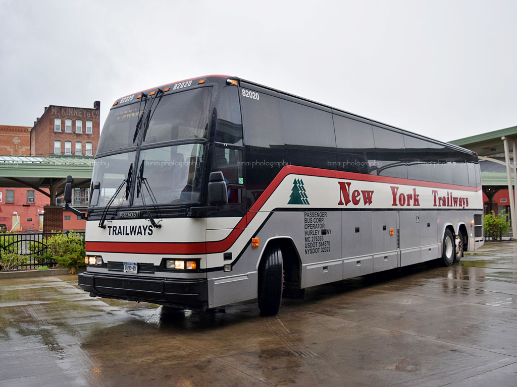 New York to Rochester on Trailways' Prevost