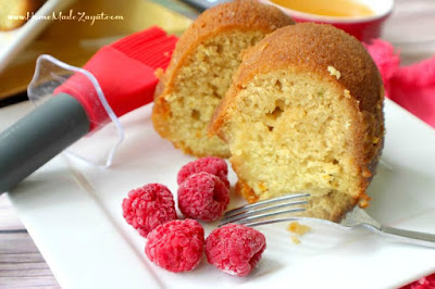 Homestead Cakes Moist citrus cake infused with white rum glaze from Homemade Zagat, used with permission.