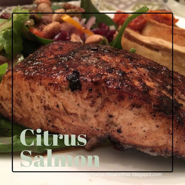 Marinate  in citrus juice and pan-sear it for moist fabulous salmon.