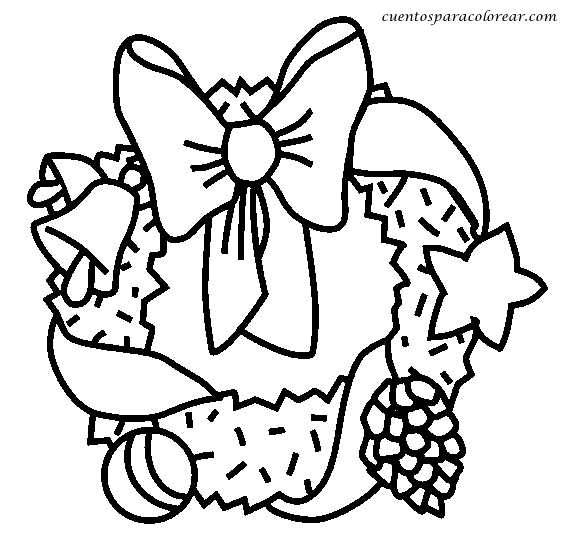 Dibujos Para Colorear De Coronas De Navidad Todo Navidad