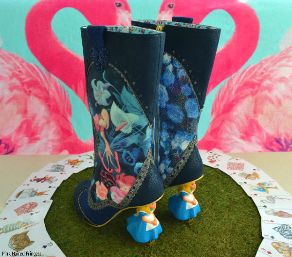 Irregular Choice Alice Lost Your Muchness boots back view Irregular Choice Alice Lost Your Muchness boots back view