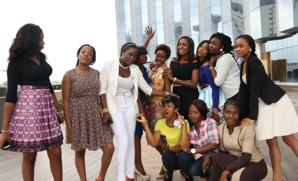 Linda Ikeji gives N5m to 15 girls in i'd rather be Self made Project!