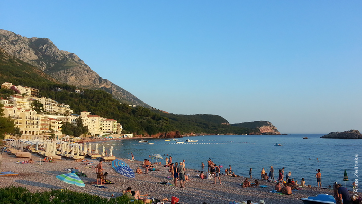 Основной пляж Свети Стефана, Черногория