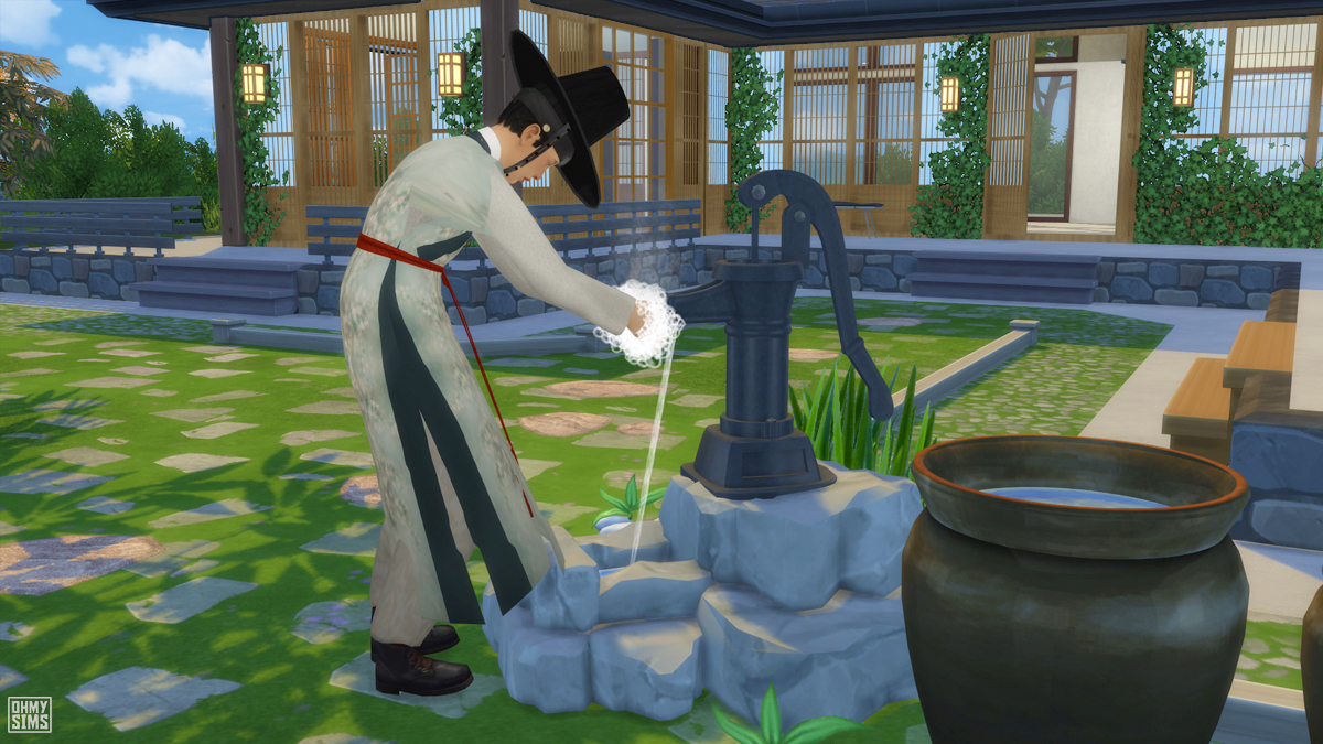 My Sims 4 Blog Functional Water Pump and Jangdok by OhMySims404