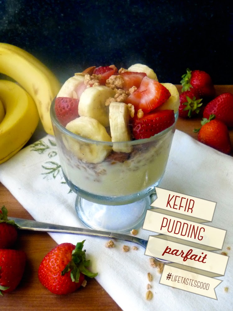 Kefir Pudding Parfait | by Life Tastes Good is a healthy pudding you can feel good about eating and feeding to your family. #KefirCreations #Shop 