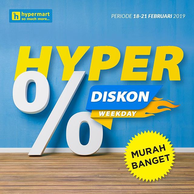 #Hypermart - #Promo #Katalog Weekday Periode 18 - 21 Februari 2019