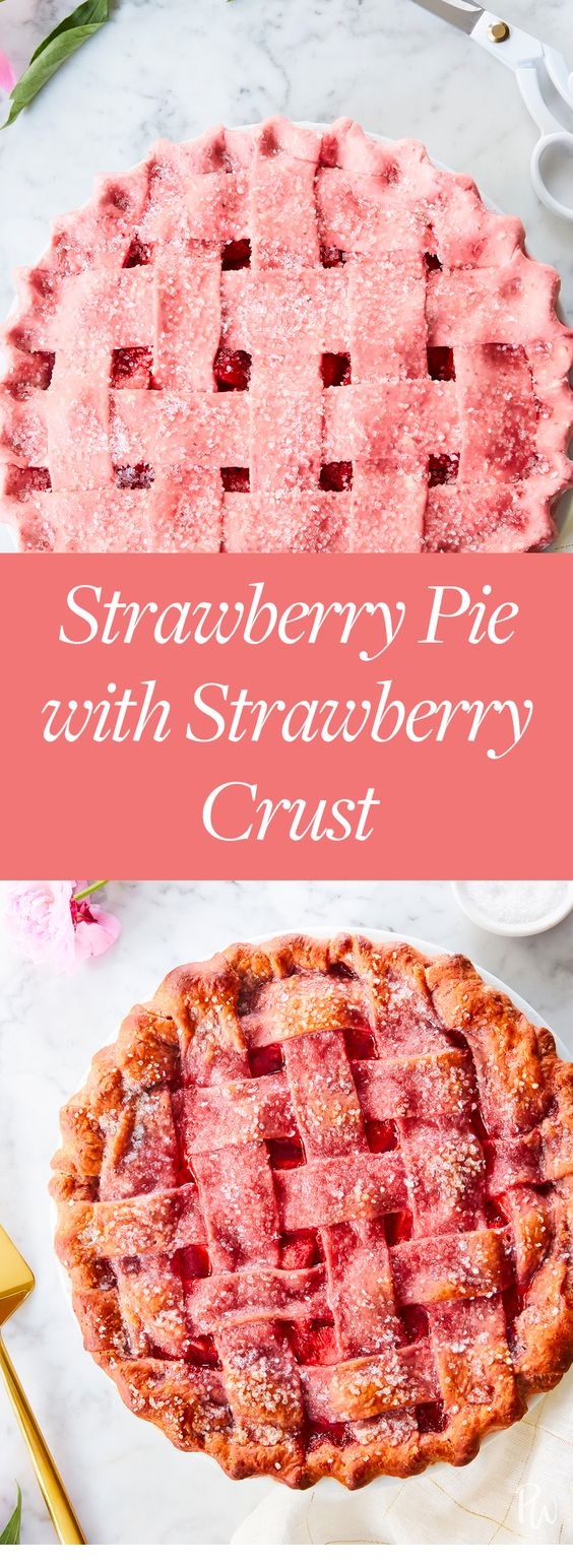 Strawberry Pie With Strawberry Crust