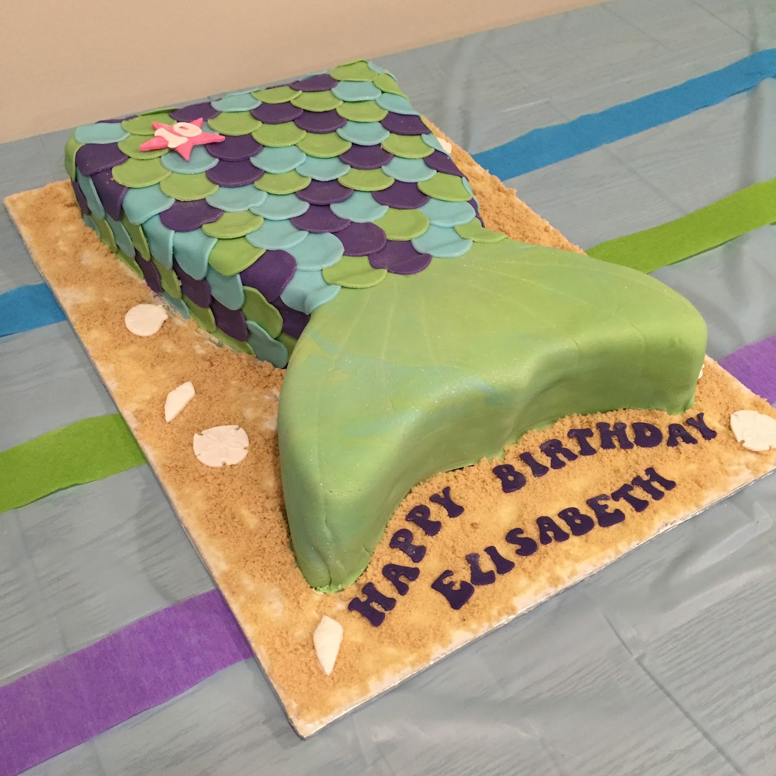 Elisabeth's Mermaid Tail Cake