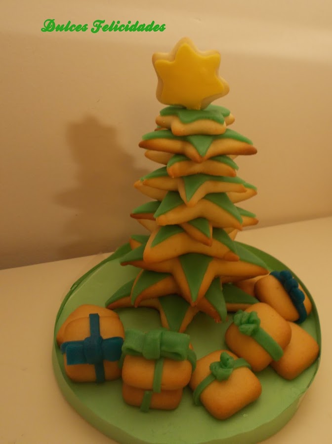 Árbol de Navidad de galletas