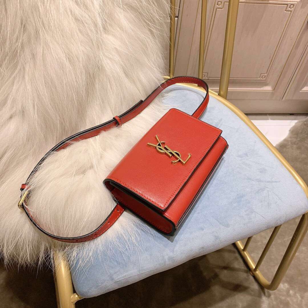 WE Do Love Luxury SAINT LAURENT PARIS YSL Kate Belt Bag in Smooth Leather Style ID 534395DV70J6805