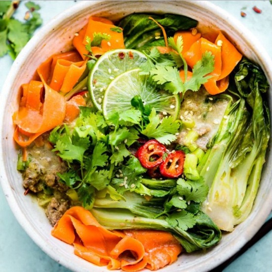 Quick Thai Green Curry Beef & Veggie Bowls Quick Thai Green Curry Beef & Veggie Bowls